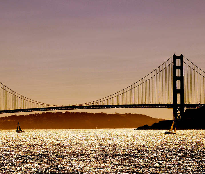 Golden Gate Bridge Sunset - Symbolizing Innovation Bridge